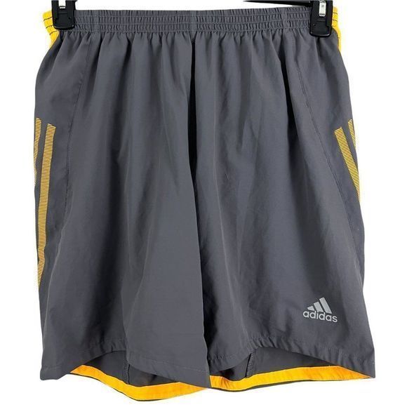 NWT ADIDAS Grey Yellow Molten Lava 8" Guru Shorts (S) - Picture 7 of 7